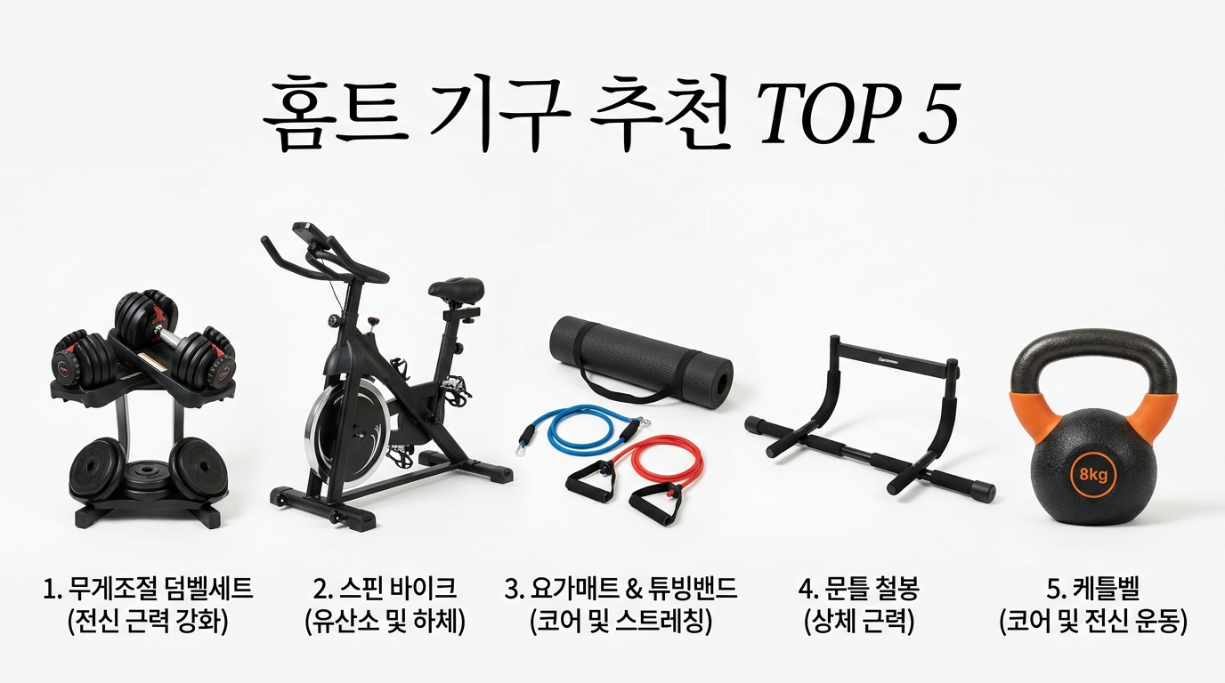 홈트 기구 추천 TOP 5
